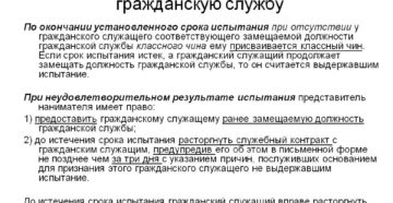 Срок испытания при поступлении на гос службу