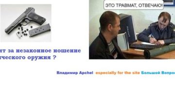 Какое наказание за ношение травматического оружия без разрешения Какое наказание за ношение травматического оружия без разрешения